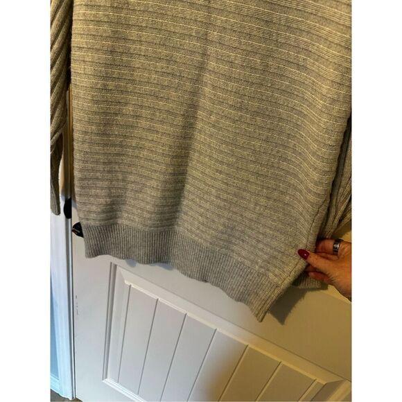 J.Crew Wool Cashmere Boat Neck Cable Gray Sweater Women Top XXS Style 54574 - Picture 13 of 13